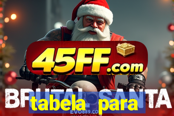 tabela para misturar cores